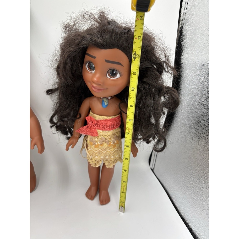 Disney Animators' Collection Toddler Moana 15" Doll + Adult Moana + Pua LOT (3) - Picture 4 of 7